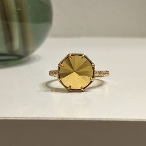 Golden goddess ring